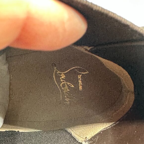 Christian Louboutin TURELASTIC 85 Suede Chelsea Ankle Bootie Boots Heels - Picture 13 of 16